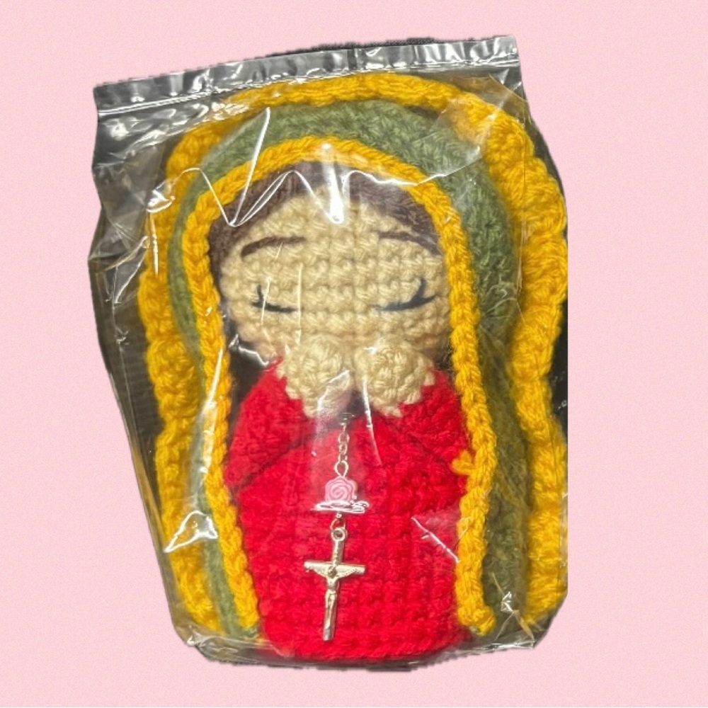 Handmade Crochet Virgencita Virgen de Guadalupe Plushie